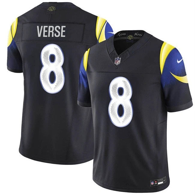 Jared Verse Los Angeles Rams Nike 2025 RIVALRIES Vapor Limited Jersey - Navy