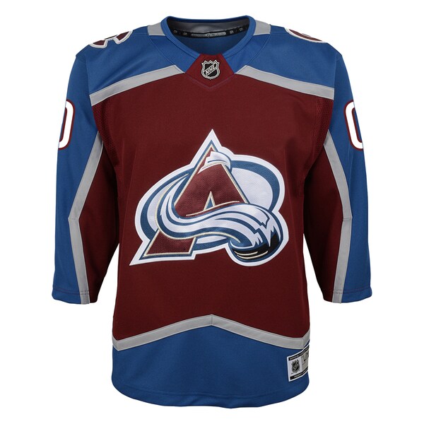 Colorado Avalanche Youth Home Premier Custom Jersey - Burgundy