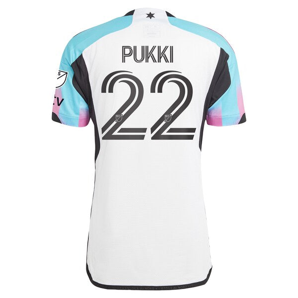 Teemu Pukki Minnesota United FC adidas 2024 The Northern Lights Kit Authentic Player Jersey - White