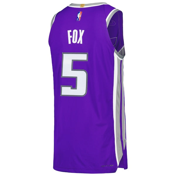 De'Aaron Fox Sacramento Kings Nike Authentic Player Jersey - Icon Edition - Purple