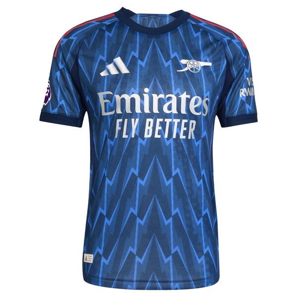 Arsenal adidas 2025/26 Away Authentic Custom Jersey - Blue/Red
