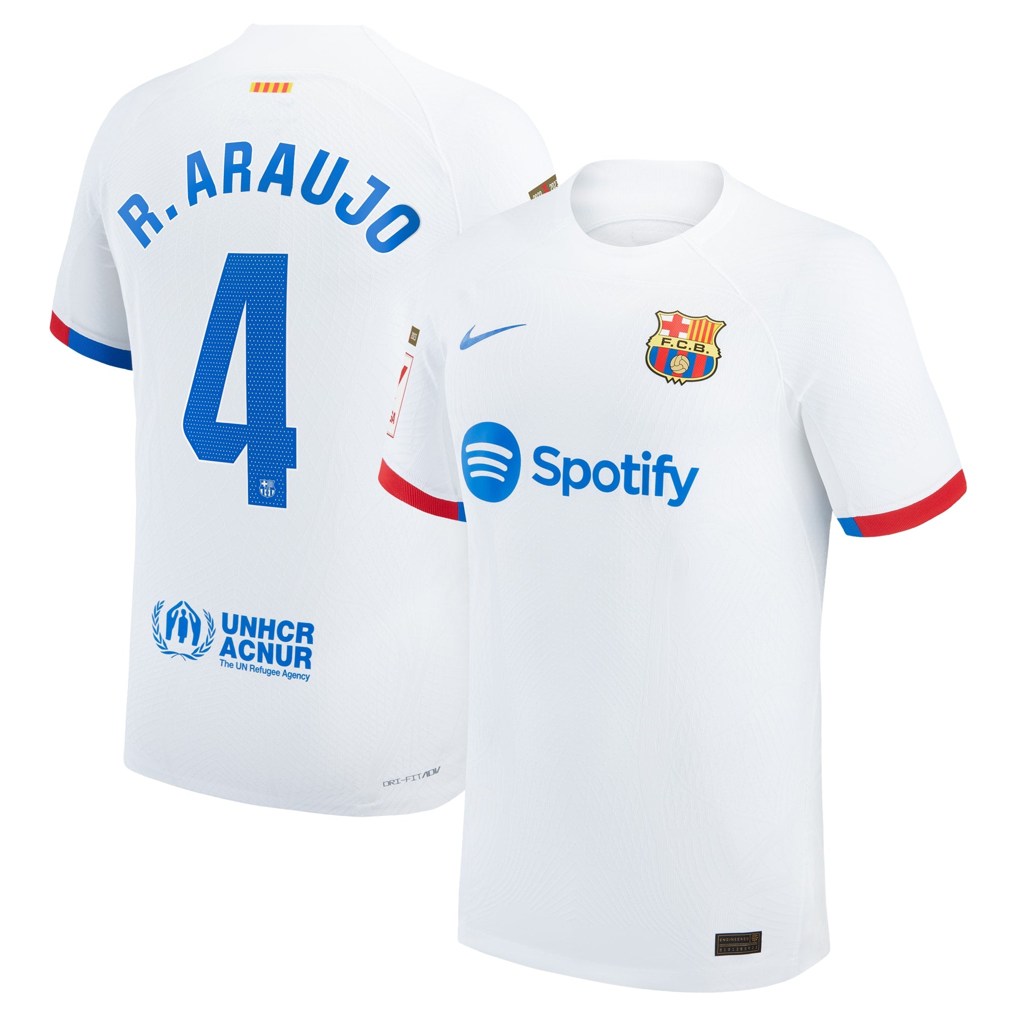 Ronald Araujo Barcelona Nike 2023/24 Third Authentic Jersey - Aqua/Royal/White