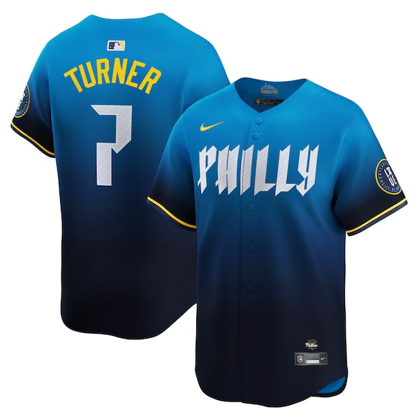 Trea Turner Philadelphia Phillies Nike City Connect Limited Jersey - Blue