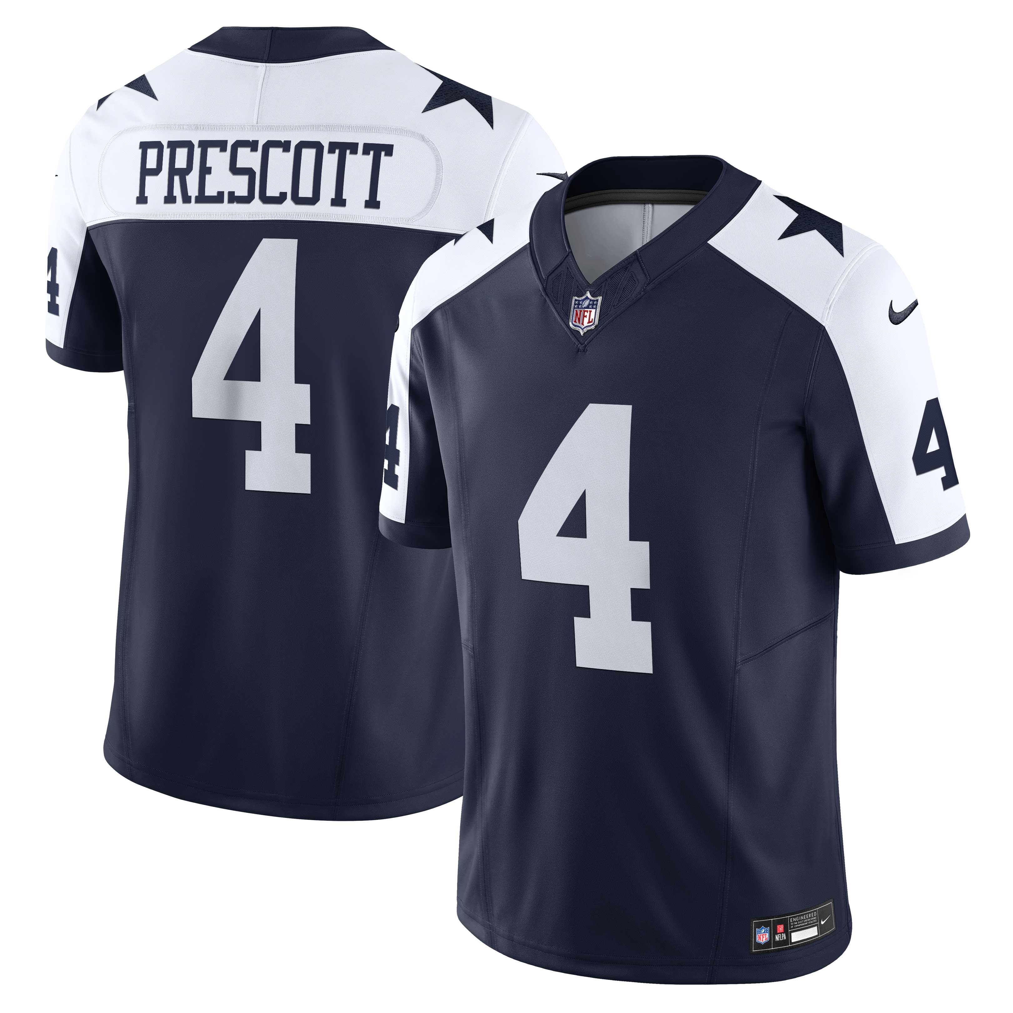 Dak Prescott Dallas Cowboys Nike Vapor F.U.S.E. Limited Jersey - White/Navy