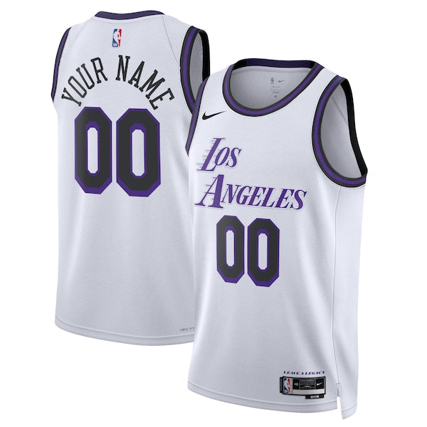 Los Angeles Lakers Nike Unisex 2022/23 Swingman Custom Jersey - City Edition - White