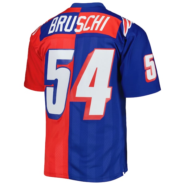 Tedy Bruschi New England Patriots 1996 Split Legacy Replica Jersey - Royal/Red