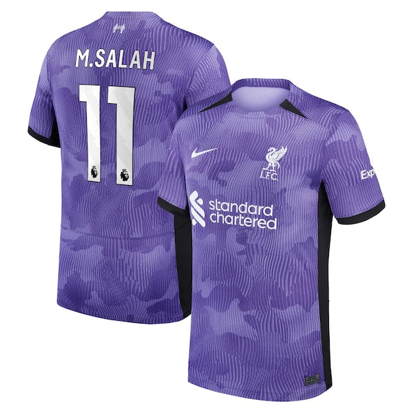 Mohamed Salah Liverpool Nike 2023/24 Third Stadium Replica Player Jersey - Purple