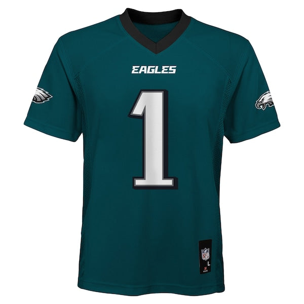 Jalen Hurts Philadelphia Eagles Youth Replica Player Jersey - Midnight Green