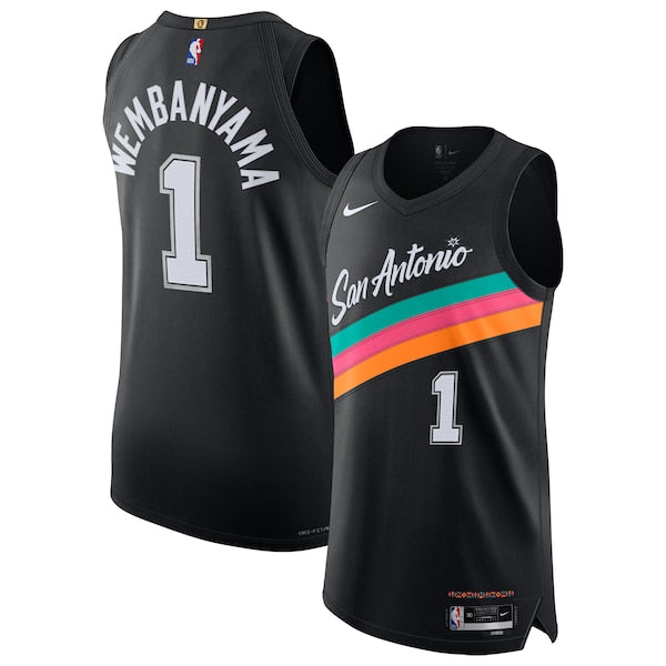 Victor Wembanyama San Antonio Spurs Nike Unisex 2025/26 Authentic Jersey - City Edition - Black