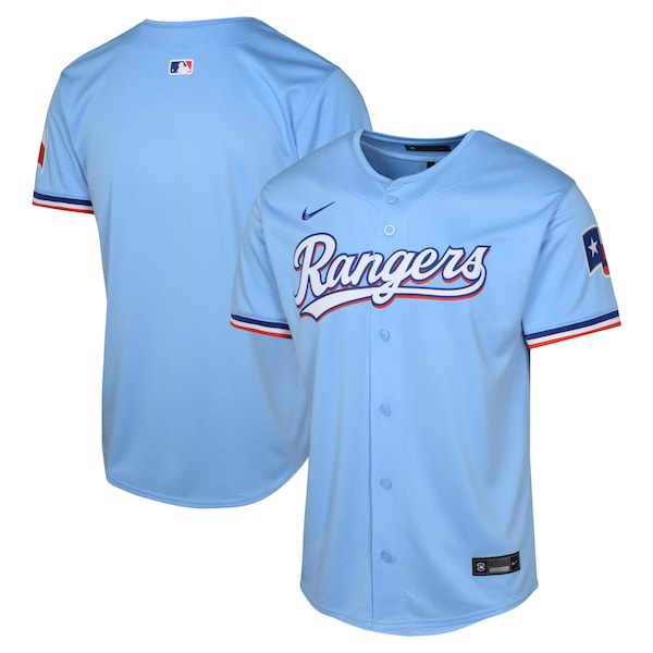 Texas Rangers Nike Youth Alternate Limited Jersey - Light Blue