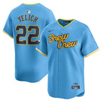 Christian Yelich Milwaukee Brewers Nike City Connect Limited Player Jersey - Powder Blue