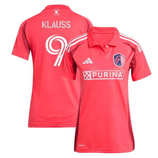 João Klauss St. Louis City SC adidas Women's 2025 Forever CITY Red Replica Player Jersey - Red