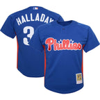 Roy Halladay Philadelphia Phillies Youth Cooperstown Collection Mesh Batting Practice Jersey - Royal