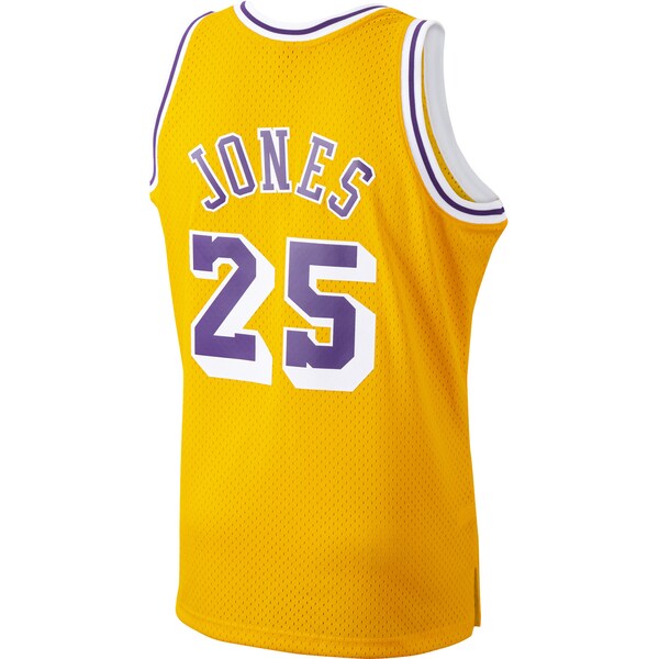 Ed Jones Los Angeles Lakers 1994/95 Hardwood Classics Swingman Jersey - Gold