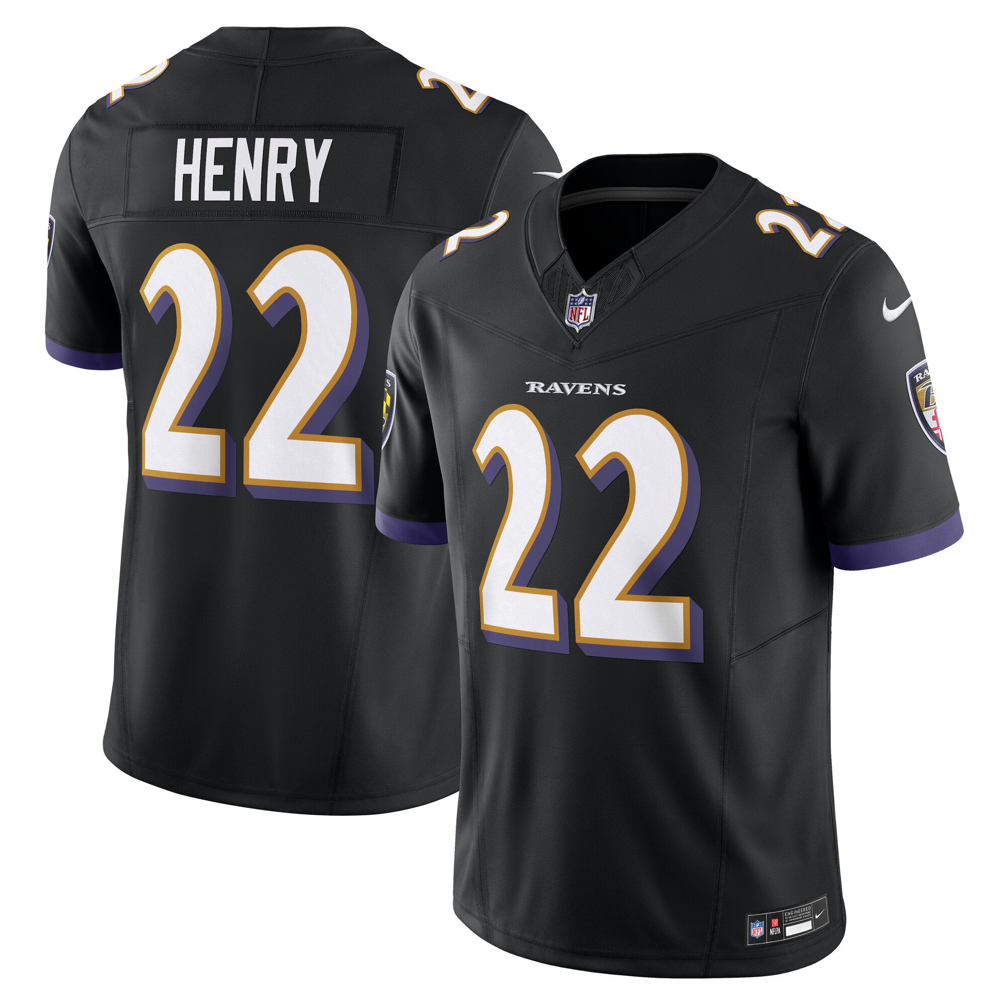 Derrick Henry Baltimore Ravens Nike Vapor F.U.S.E. Limited Jersey - Purple/Black
