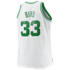 Larry Bird Boston Celtics Big & Tall 1985/86 Hardwood Classics Swingman Jersey - White