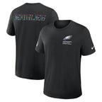 Philadelphia Eagles Nike 2025 NFL Crucial Catch Tri-Blend Dri-FIT T-Shirt - Black