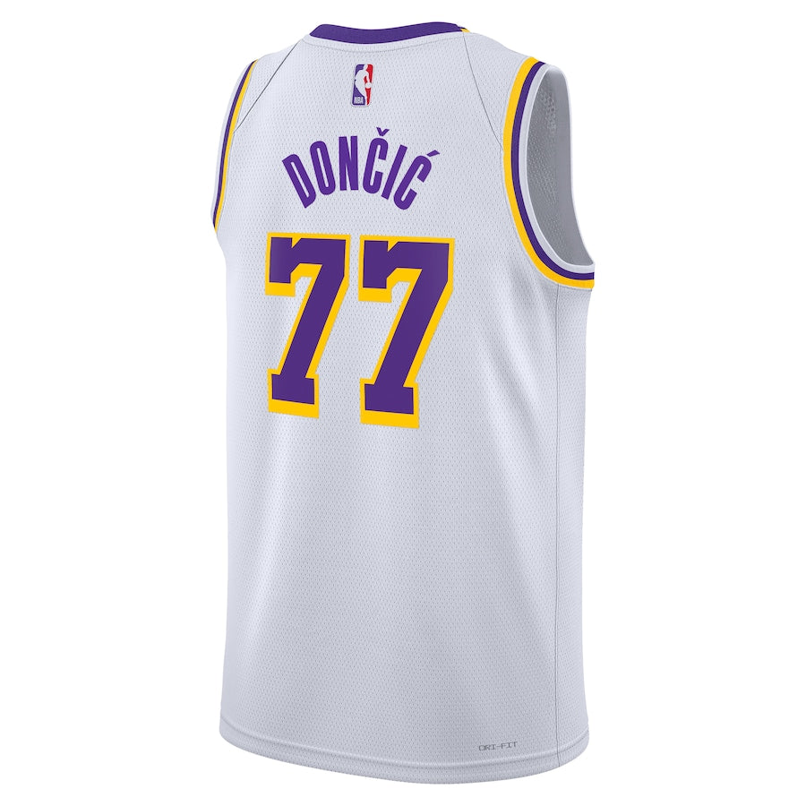 Luka Dončić Los Angeles Lakers Nike Association Edition Unisex Swingman Jersey - White