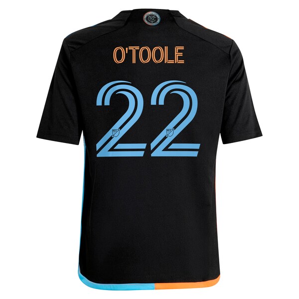 Kevin O'Toole New York City FC adidas Youth 2024 24/7 Kit Replica Player Jersey – Black