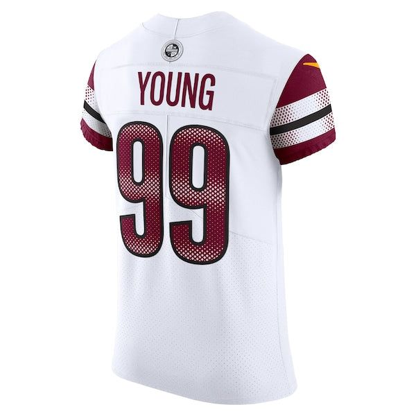 Chase Young Washington Commanders Nike Vapor Elite Jersey - White/Black/Burgundy