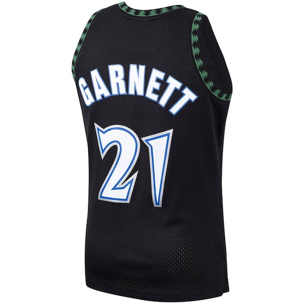 Kevin Garnett Minnesota Timberwolves Hardwood Classics Swingman Jersey - Black/White