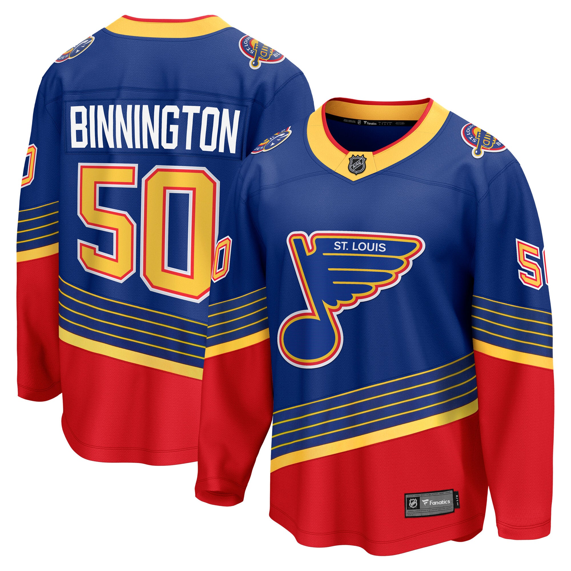 Jordan Binnington St. Louis Blues  Home Breakaway Player Jersey - Blue/White/Royal