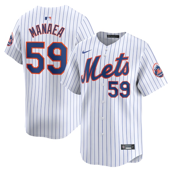 Sean Manaea New York Mets Nike Home Limited Player Jersey – White