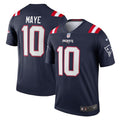 Drake Maye New England Patriots Nike Team Legend Player Performance Top - Navy
