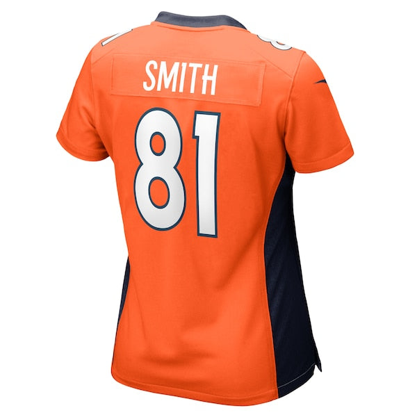 Tre'Quan Smith Denver Broncos Nike Women's  Game Jersey -  Orange