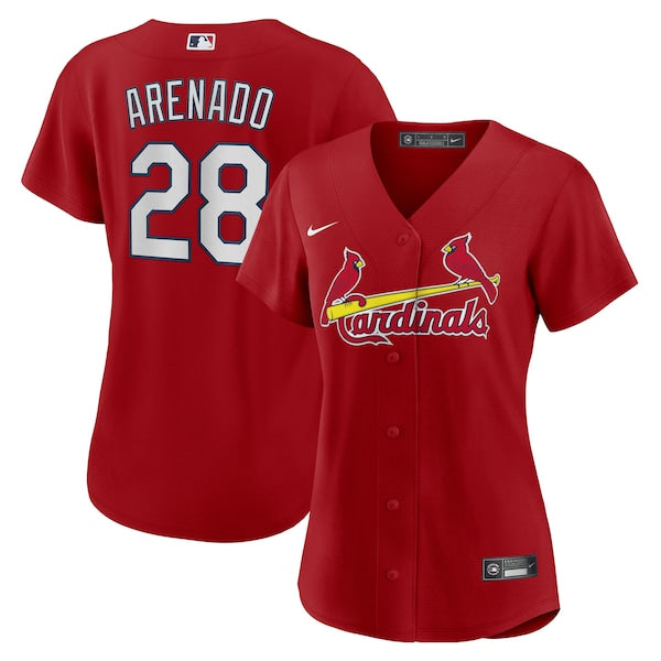 Nolan Arenado St. Louis Cardinals Nike Women's Alternate Replica Player Jersey - Red/Cream/White