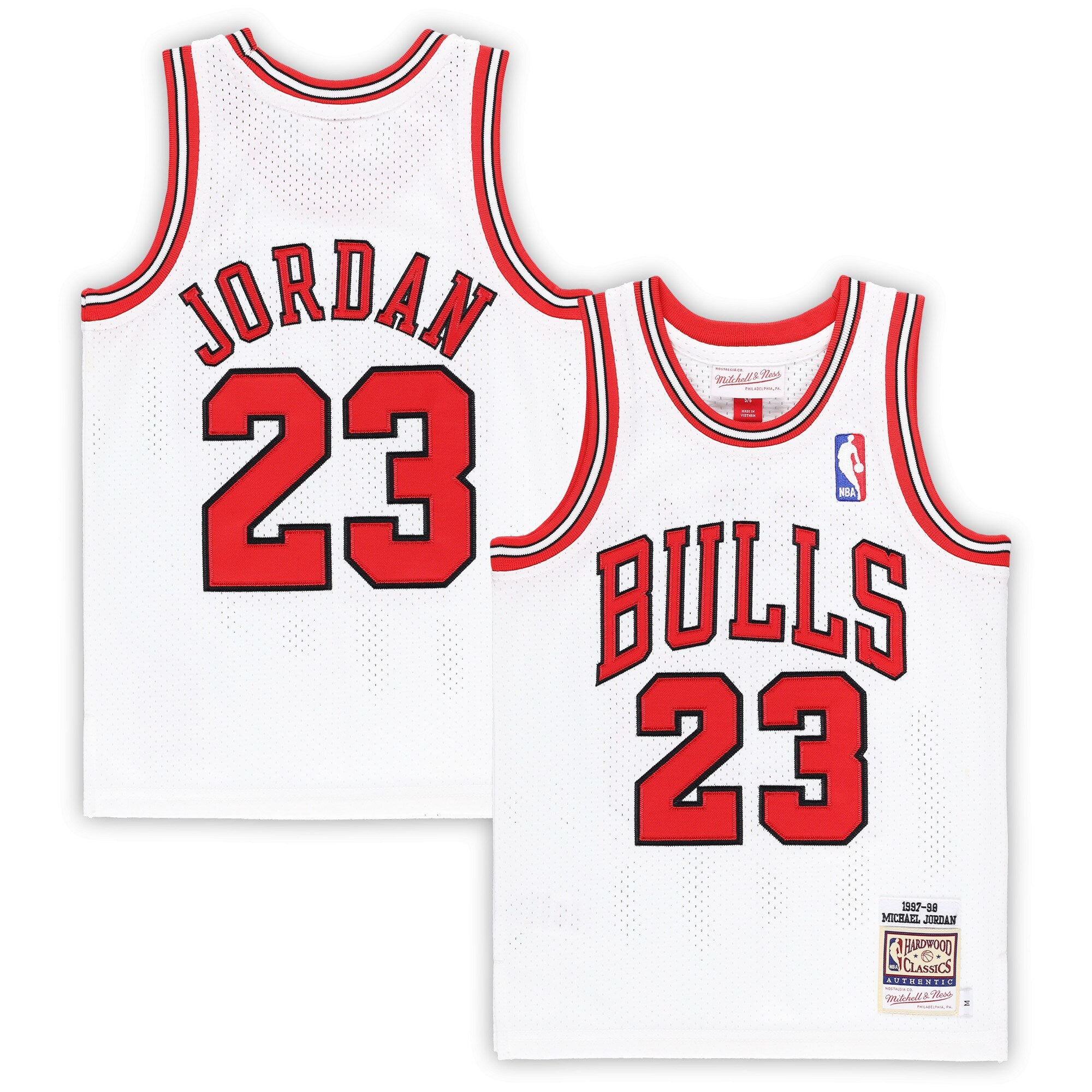 Michael Jordan Chicago Bulls Preschool 1997/98 Hardwood Classics Authentic Jersey - Red/Black/White