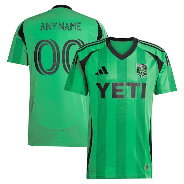 Austin FC adidas 2025 The Heartbeat Kit Replica Custom Jersey - Green