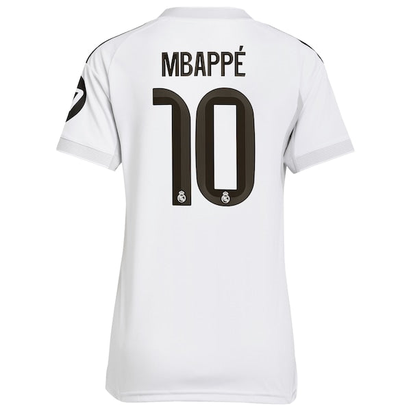 Kylian Mbappé Los Merengues adidas Women's 2025/26 Home Replica Player Jersey - White/Blue