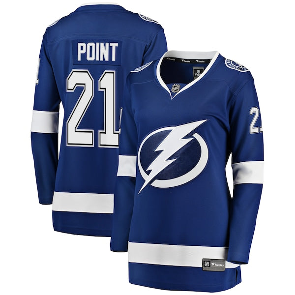 Brayden Point Tampa Bay Lightning  Women's Breakaway Player Jersey - Blue