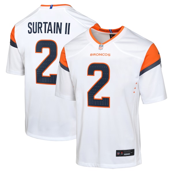 Patrick Surtain II Denver Broncos Nike Youth Game Jersey - White