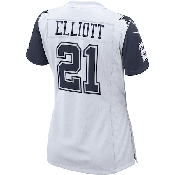 Ezekiel Elliott Dallas Cowboys Nike Women's Alternate Game Jersey - White/Navy