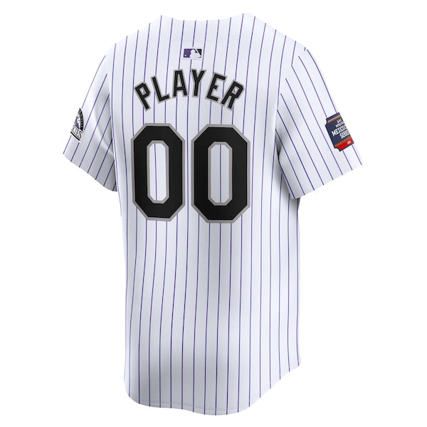 Colorado Rockies Nike 2024 MLB World Tour Mexico City Series Home Limited Pick-A-Player Jersey – White