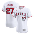 Mike Trout Los Angeles Angels Nike Home Elite Player Jersey - White