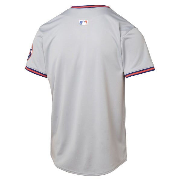 New York Mets Youth Road Limited Jersey - Gray/Royal