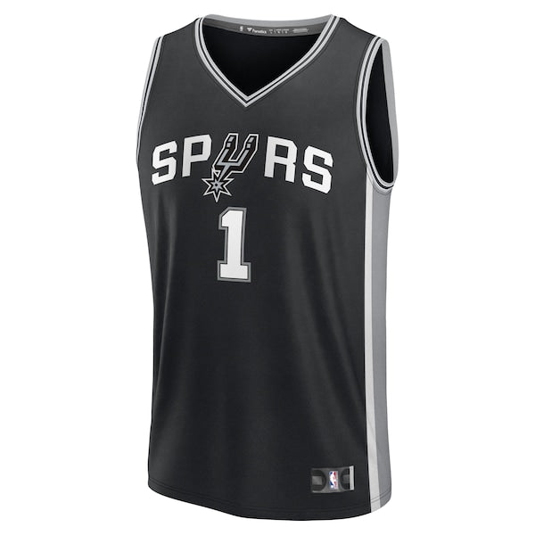 Victor Wembanyama San Antonio Spurs  Youth Fast Break Replica Player Jersey - Icon Edition - Black/White
