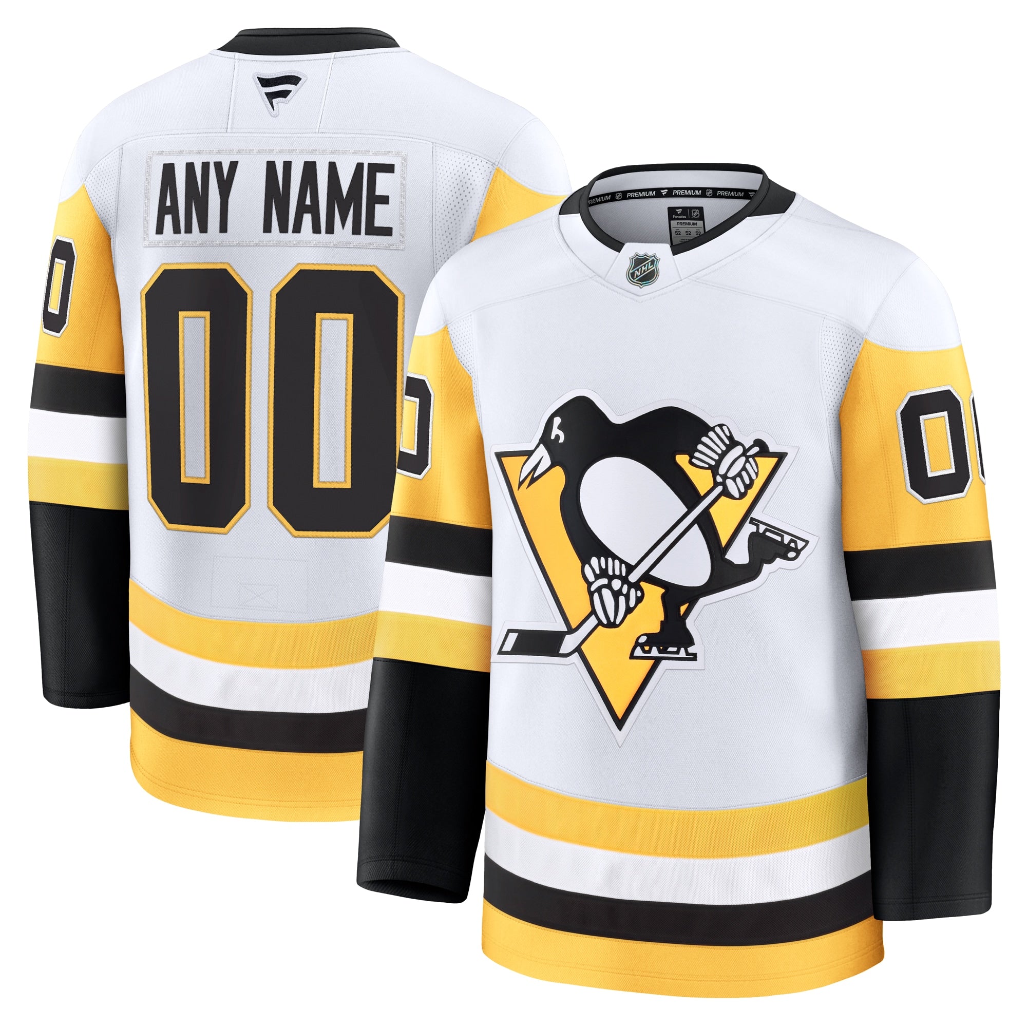 Pittsburgh Penguins  Home Premium Custom Jersey - Black/White