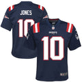 Mac Jones New England Patriots Nike Youth Game Jersey - Navy/Red/White