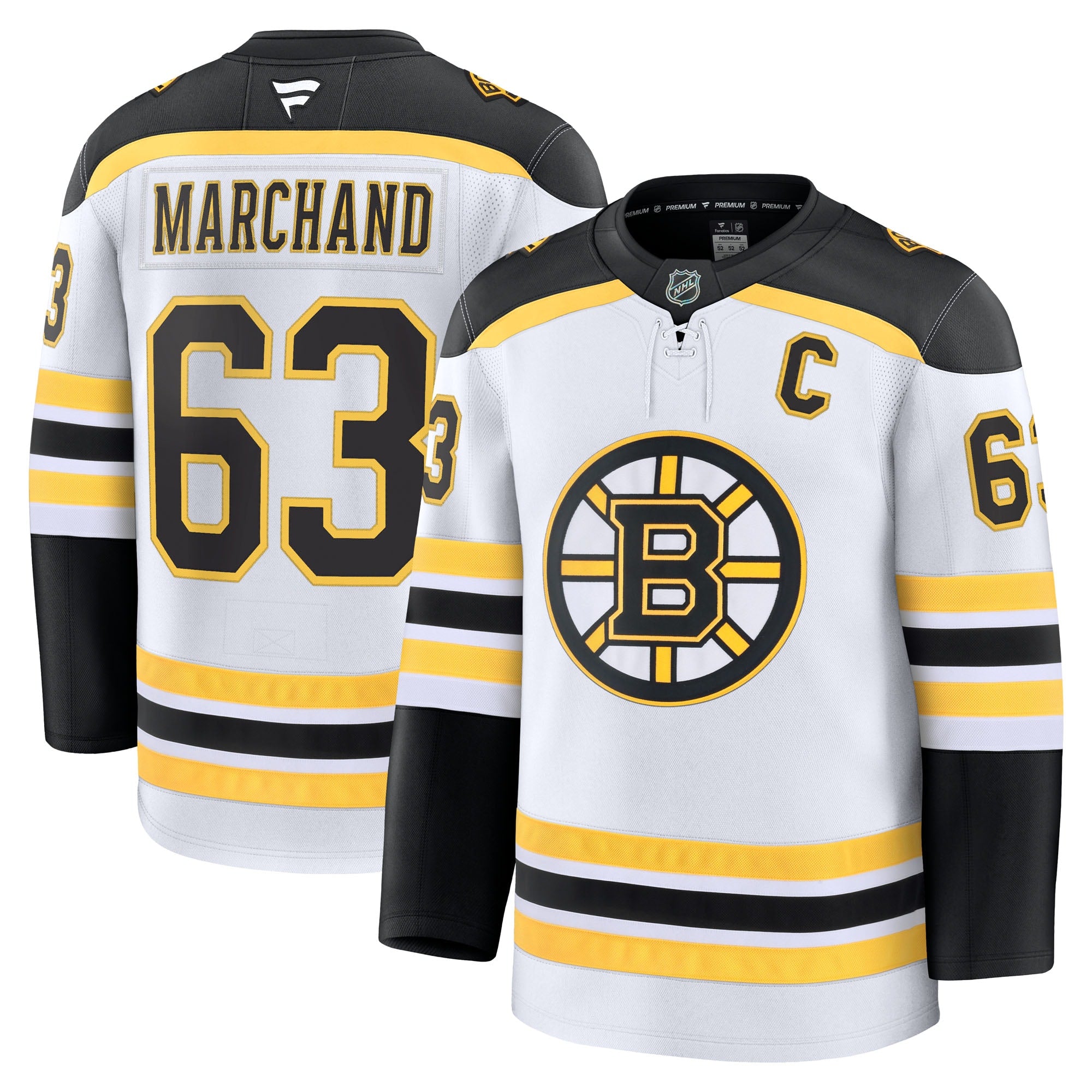 Brad Marchand Boston Bruins  Home Premium Jersey - Black/White