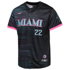 Sandy Alcantara Miami Marlins Youth 2025 City Connect Limited Player Jersey - Black