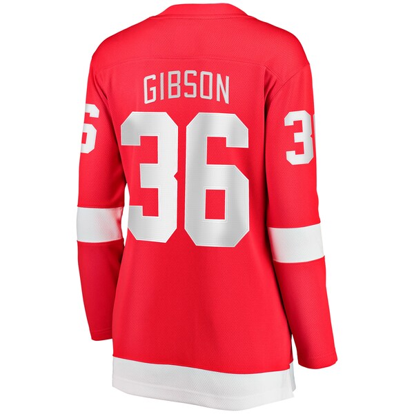 John Gibson Detroit Red Wings  Women's Home Breakaway Jersey - Red
