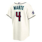 Ketel Marte Arizona Diamondbacks Nike 2025 MLB All-Star Game Home Replica Player Jersey - Cream