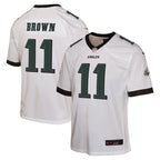 A.J. Brown Philadelphia Eagles Nike Youth Game Jersey - White/Green