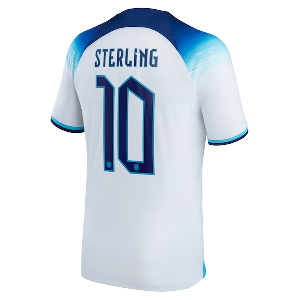 Raheem Sterling England National Team Nike 2022/23 Replica Home Jersey - White