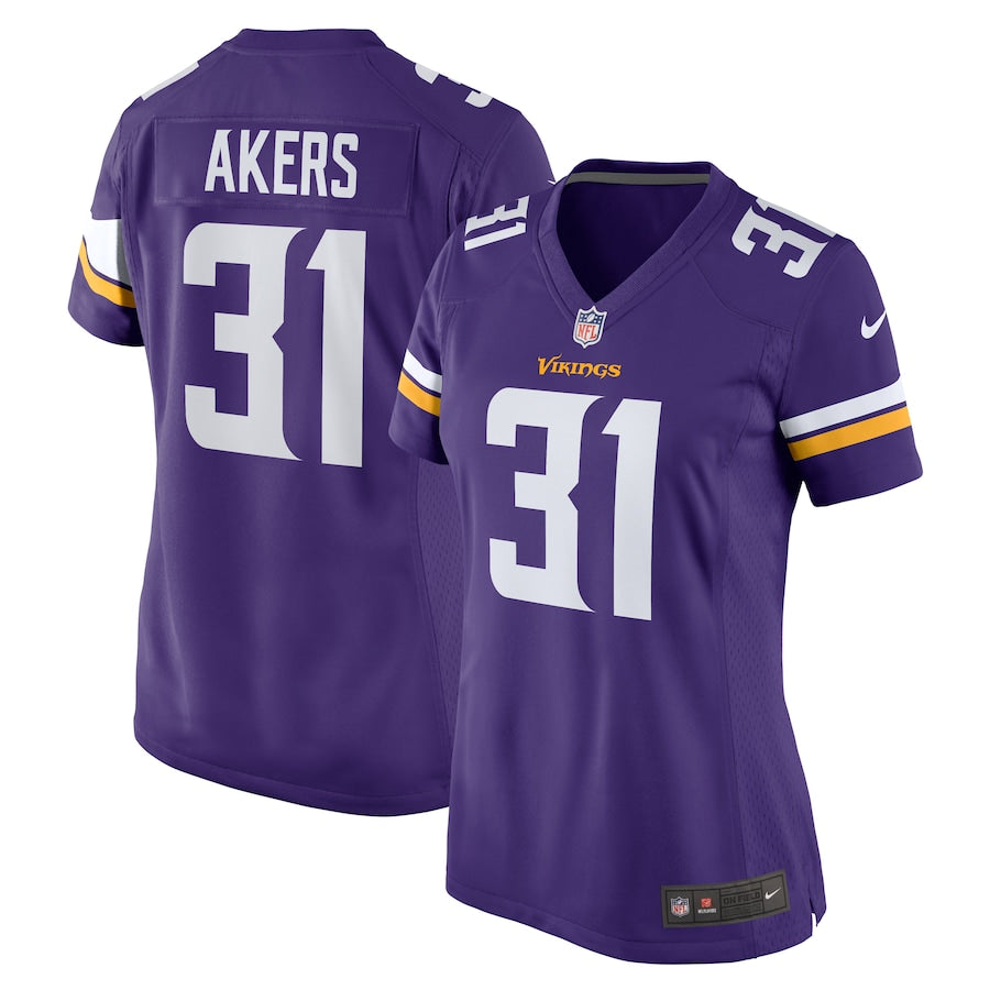 Cam Akers Minnesota Vikings Nike Women's  Game Jersey -  Purple