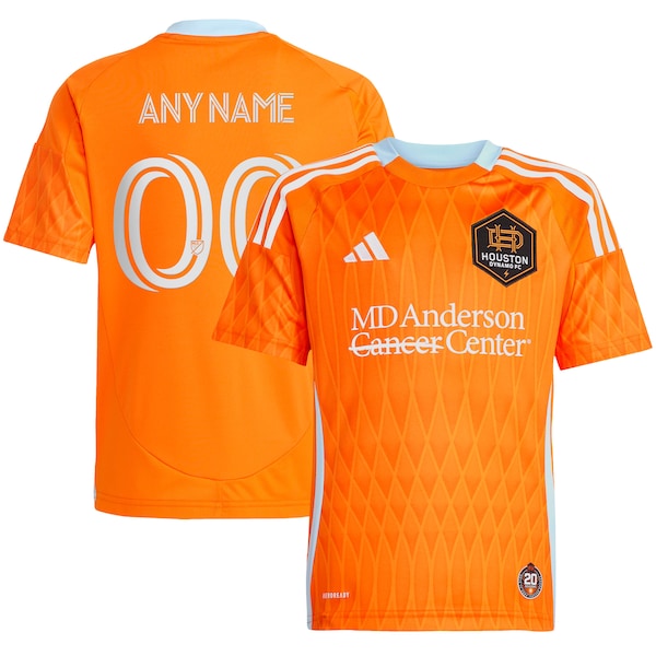 Houston Dynamo FC adidas Youth 2025 Season 20 Replica Custom Jersey - Orange